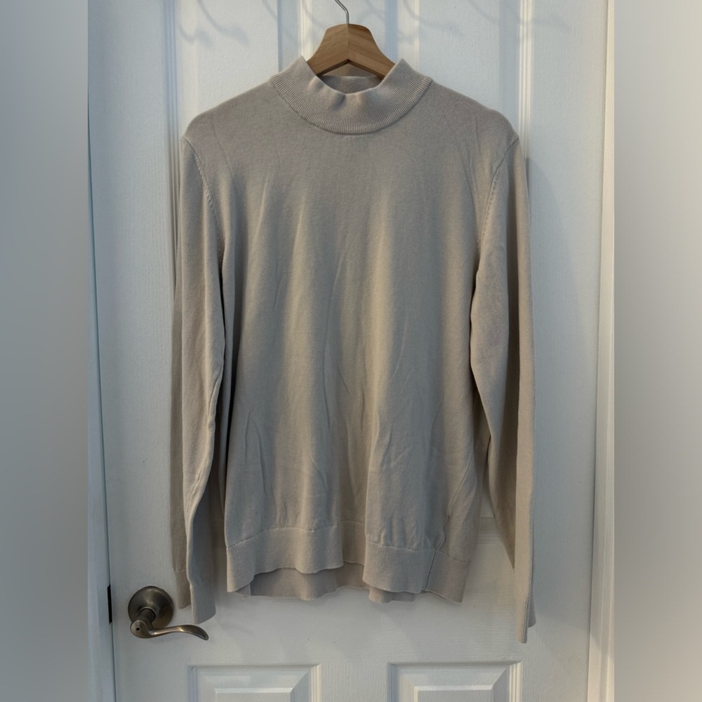 H&M cotton mock neck sweater